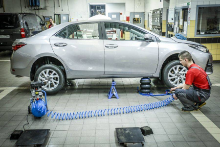 Cric pneumatic 3.5 Tone profesional cu pernă de aer pentru vulcanizare 13.5-40cm (TA256) [4]