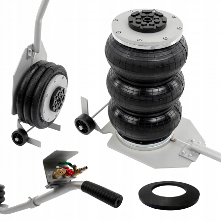 Cricuri - Cric pneumatic 3.5 Tone profesional cu pernă de aer pentru vulcanizare 13.5-40cm (TA296)