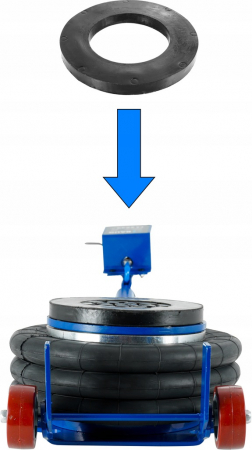 Cric pneumatic 3.5 Tone profesional cu pernă de aer pentru vulcanizare 14-40cm (B3302) [6]