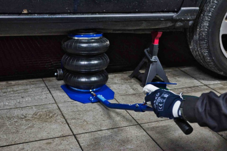 Cric pneumatic 3.5 Tone profesional cu pernă de aer pentru vulcanizare 14-40cm (G02062) [2]