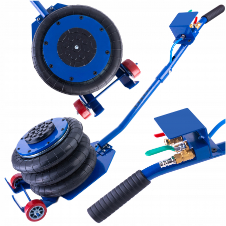 Cric pneumatic - Cric pneumatic 3.5 Tone profesional cu pernă de aer pentru vulcanizare 14-40cm (HY84)