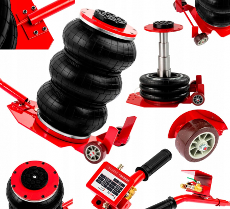 Cricuri - Cric pneumatic 3.5 Tone profesional cu pernă de aer pentru vulcanizare 14-40cm (LS-220)
