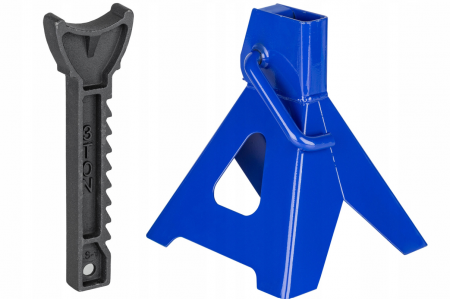 Cric pneumatic 3.5 Tone profesional cu pernă de aer pentru vulcanizare 14-40cm + Set 2 suporti sustinere tip capra 3 Tone auto (VRF08350+KD3171) [5]