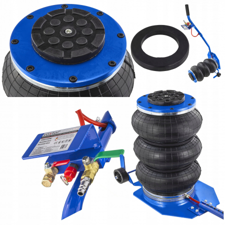 Cricuri - Cric pneumatic 3.5 Tone profesional cu pernă de aer pentru vulcanizare 14-40cm (V08350)