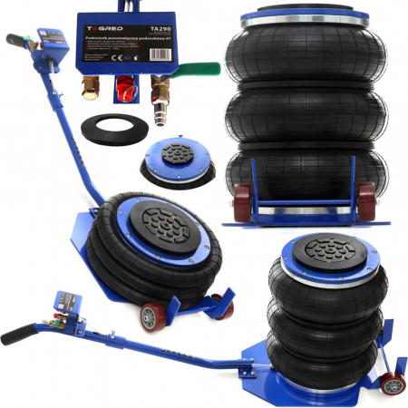 Scule Atelier Auto - Cric pneumatic 6 Tone profesional cu pernă de aer pentru vulcanizare 15-40cm (TA290)