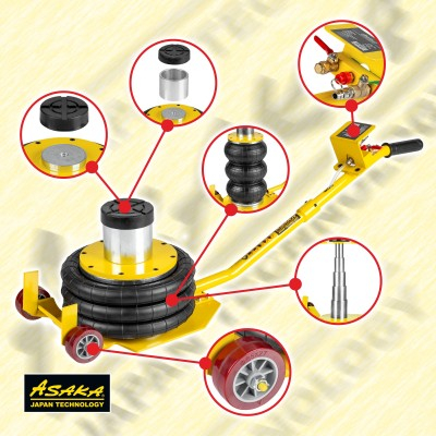 Cric pneumatic perna de aer 3.5t inaltime ridicare 15-48 cm (ASPP3.5T-8) [7]