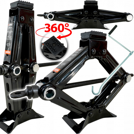 Cric trapez foarfeca 1 Tona cu tampon cauciuc auto (V80096) [1]