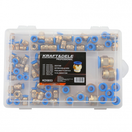 Cuple mufe rapide 4-16mm pneumatice set 72 piese (KD5853) [8]
