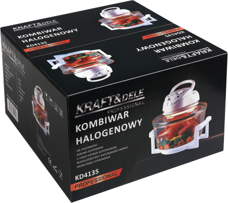 Cuptor halogen multifunctional 18L 1500W convectie grill aburire timer temperatura reglabila (KD4135) [11]