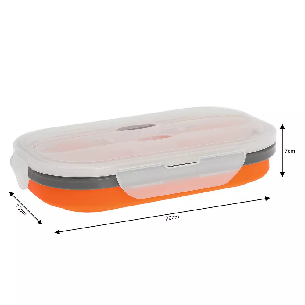 Cutie de pranz din silicon diverse culori 800ml (KB-7022) [6]
