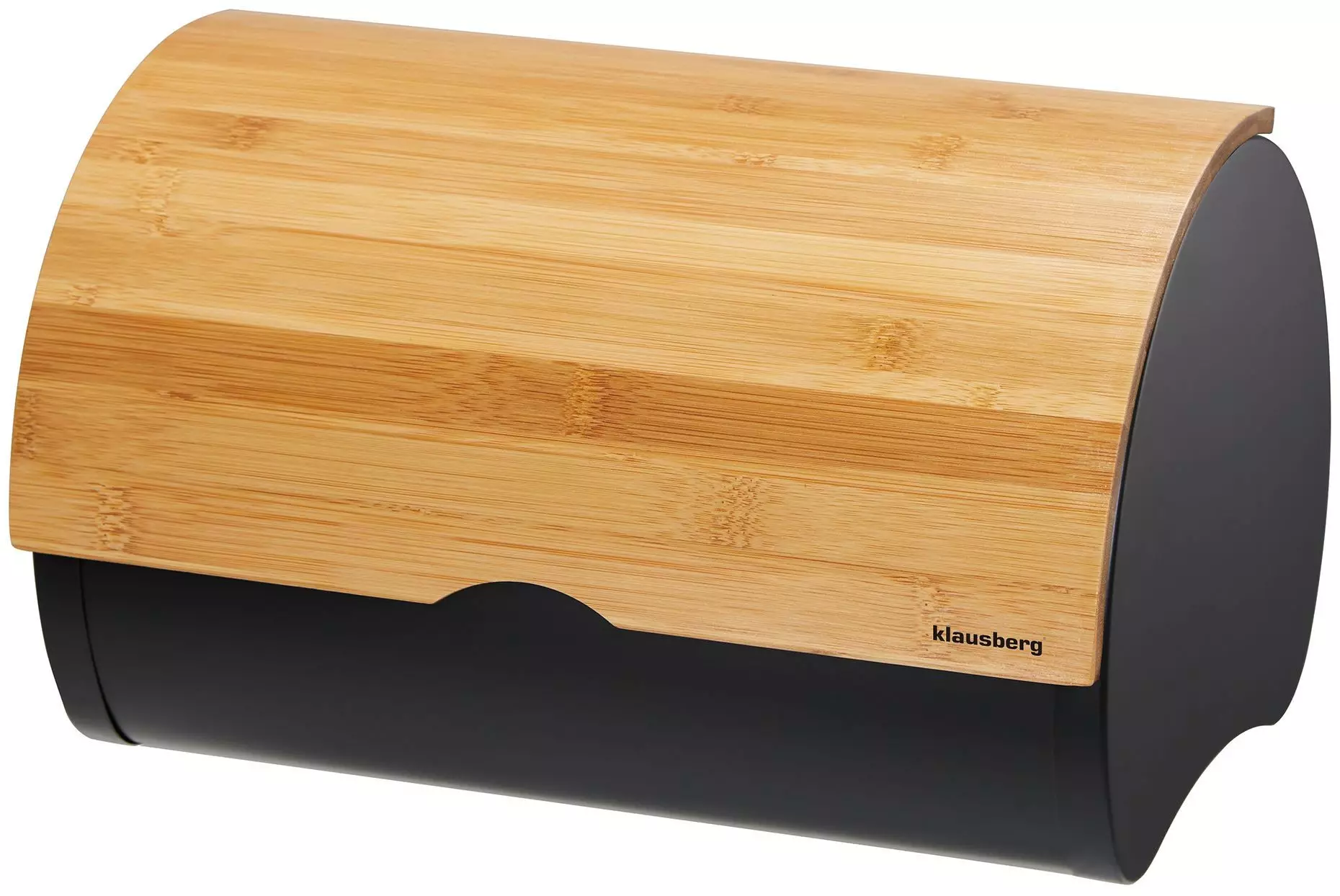 Depozitare si organizare - Cutie pentru paine din lemn neagra 32x24x20,5cm (KB-7711)