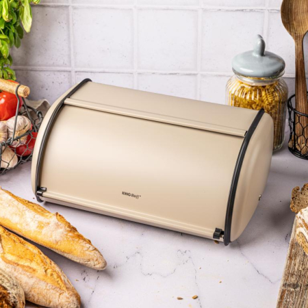 Cutie pentru paine din otel bej 44cm  (KH-1866) [3]