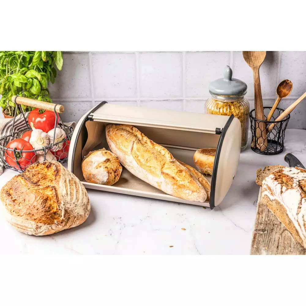 Cutie pentru paine din otel bej (KH-1754) [3]