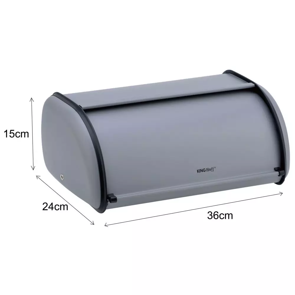 Cutie pentru paine din otel inoxidabil gri (KH-1751) [1]