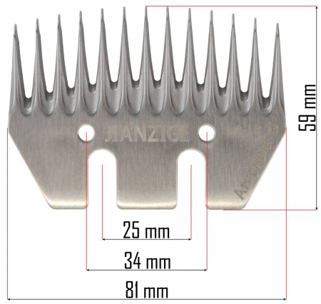 Cutit pentru masina electrica tuns oi (RTMDSO0147-NO) [2]