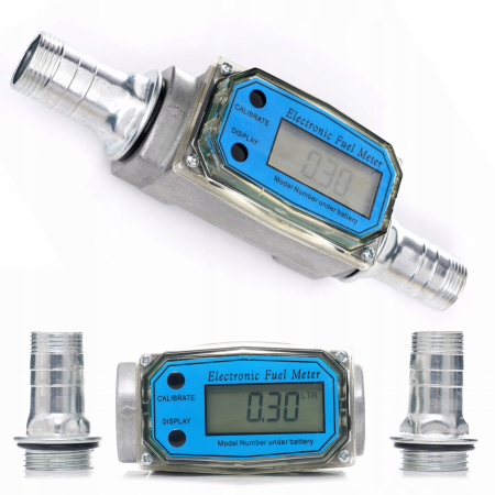 Produse noi (necategorizate) - Debitmetru digital de combustibil motorina benzina lichide 20 bar 20-75 l/min (KD1458)