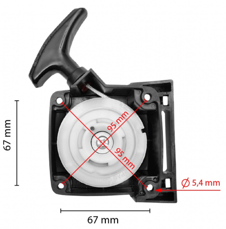 Demaror complet pentru motocoasa DISFB14 (BK99744) [0]