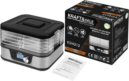 Deshidrator electric 650W pentru fructe, legume si ciuperci cu 5 tavi (KD4212) [16]