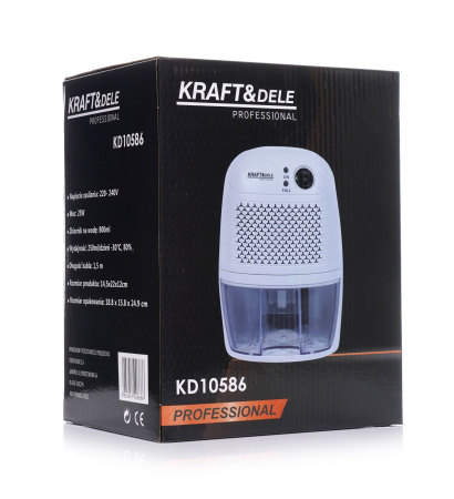 Dezumidificator 25W 230V 250ml24h rezervor 800ml (KD10586) [10]