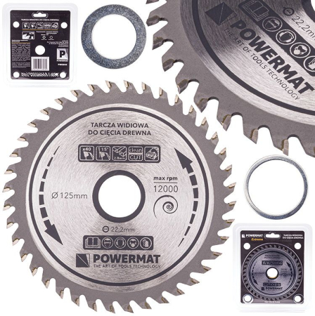 Scule electrice - Disc circular vidia pentru lemn 125x22.2 mm, 40 dinti, taiere universala PM0895 (TDD-125x22.2x40Z)