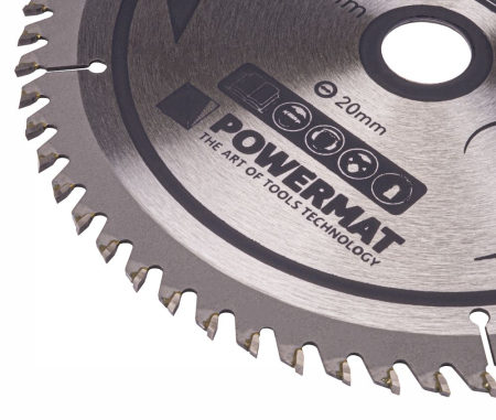 Disc circular vidia pentru lemn 185x20 mm, 60 dinti, taiere de precizie si finisaj, PM0884 (TDD-185x20x60Z) [2]