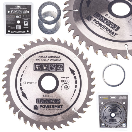 Scule electrice - Disc circular vidia pentru lemn 190x30 mm, 40 dinti, taiere universala, PM0886 (TDD-190x30x40Z)
