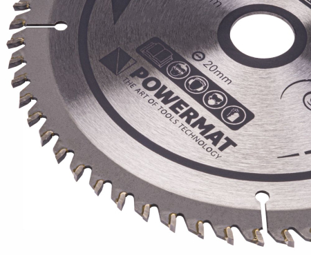 Disc circular vidia pentru lemn si plastic 160x20 mm, 60 dinti, taiere fina PM0881 (TDD-160x20x60Z) [3]