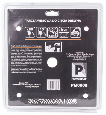 Disc circular vidia pentru lemn si plastic 255x30 mm, 80 dinti, taiere de inalta precizie,PM0900 (TDD-255x30x80Z) [5]