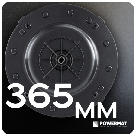 Disc de montaj pentru mistrie mecanică, universal, 365 mm, pană 13×17 mm, pentru PM-ZDT-1100M / PM-ZDT-750 (PM-ZDT-1100M-TM) [2]