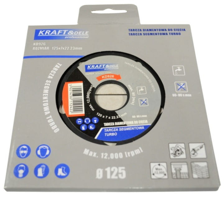 Disc de taiere beton diamantat 125x7x22,23 (KD926) [2]