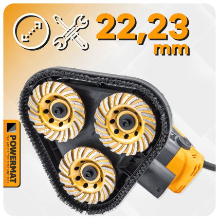 Disc diamantat oala 105mm tip L pentru slefuit beton si piatra PM1584 (PM-DTG-1051T) [18]