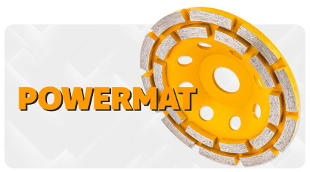 Disc diamantat oala 125mm dublu segmentat pentru slefuit beton si piatra PM1419 (PM-DTG-1253T) [10]