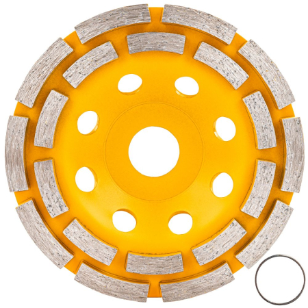 Disc diamantat oala 125mm dublu segmentat pentru slefuit beton si piatra PM1419 (PM-DTG-1253T) [9]