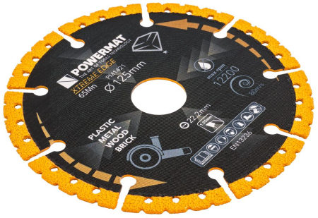Disc diamantat universal 125mm dublu placat pentru metal lemn si ceramica PM1421 (PM-TDCS-1252T) [3]