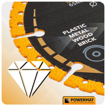 Disc diamantat universal 125mm dublu placat pentru metal lemn si ceramica PM1421 (PM-TDCS-1252T) [10]