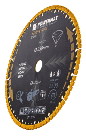 Disc diamantat universal 230mm dublu placat pentru sticla ceramica metal si lemn PM1422 (PM-TDCS-2301T) [5]