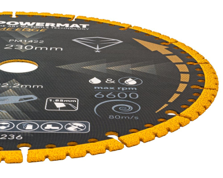 Disc diamantat universal 230mm dublu placat pentru sticla ceramica metal si lemn PM1422 (PM-TDCS-2301T) [7]