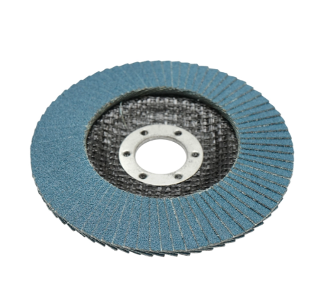 Disc lamelar abraziv cu zirconiu pentru taiat si polizat metal si inox P120, 115mm DISGX96 (BK77208) [1]