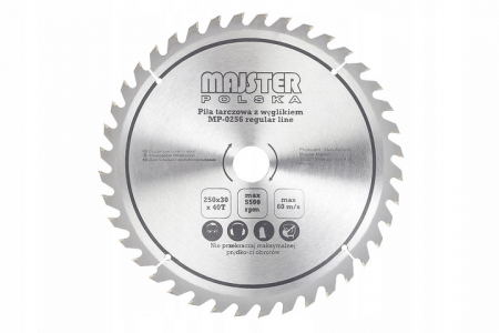 Produse noi (necategorizate) - Disc panza fierastrau circular 40 dinti pentru lemn 250x30x40T (MP0251)