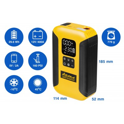 Dispozitiv de pornire 5in1 cu compresor powerbank si lanterna led (AS3215-S02) [15]