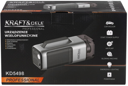 Dispozitiv multifunctional baterie externa suflanta aspirator pompa de umflat  lanterna 10.000 mAh (KD5498) [10]