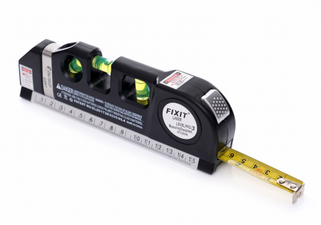 Dispozitiv multifunctional nivela laser boloboc 3 bule ruleta 2.5m rigla (KD10437) [3]