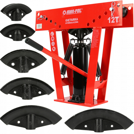 Scule pentru instalatori - Dispozitiv presa hidraulica 12 tone indoit tevi teava + 6 profile (M55670)