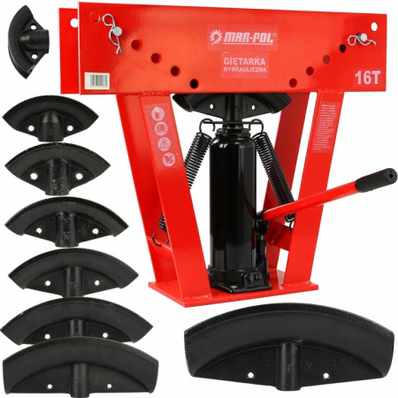 Scule hidraulice - Dispozitiv presa hidraulica 16 tone indoit tevi teava + 8 profile (M55671)
