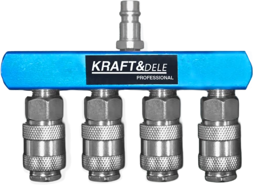Scule pneumatice - Distribuitor pneumatic 1/4" cu 4 iesiri si cuple rapide (KD2166)