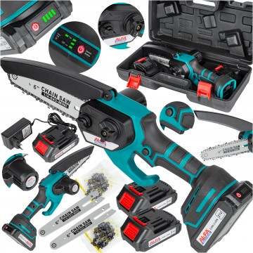 Fierastraie - Drujba fierastrau pe acumulator li-ion 21v 2ah 1000w cu 2 acumulatori si accesorii (ALCD-21VBL)
