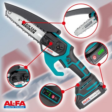 Drujba fierastrau pe acumulator li-ion 21v 2ah 1000w cu 2 acumulatori si accesorii (ALCD-21VBL) [1]