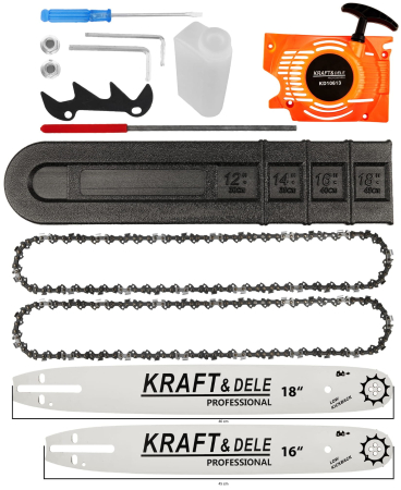 Drujba pe benzina 5.9 CP 58cc cu lame 16 si 18 inch (KD10613) [12]