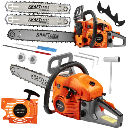 Altele - Drujba pe benzina 5.9 CP 58cc cu lame 16 si 18 inch (KD10613)