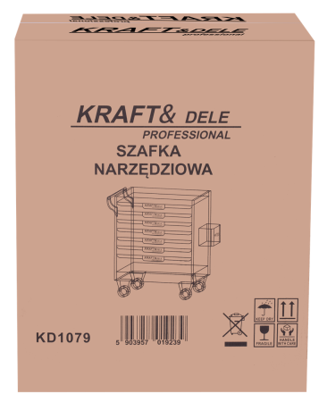 Dulap pentru scule atelier cu 7 sertare gol neechipat (KD1079) [15]